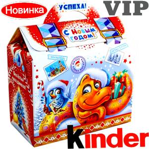 Сладкий подарок на Новый Год в жестяной упаковке весом 1200 грамм по цене 1762 руб в Рыльске