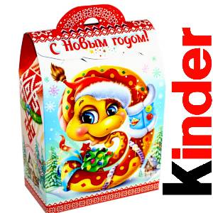 Детский подарок на Новый Год в жестяной упаковке весом 430 грамм по цене 1657 руб в Рыльске