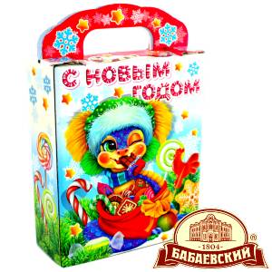 Детский подарок на Новый Год в мешочке весом 800 грамм по цене 1261 руб в Рыльске