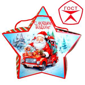Детский подарок на Новый Год в жестяной упаковке весом 950 грамм по цене 1182 руб в Рыльске